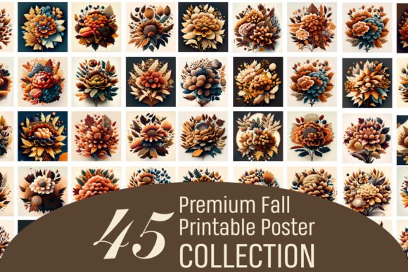 Download 45 Premium Fall Printable Poster Bundle - Print Collection