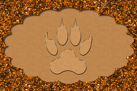 Download Animal Cat Dog Wolf Footprint Paw Frame - Print Collection