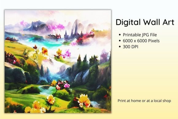 Download Digital Wall Art-Floral Scene-Printable - Print Collection