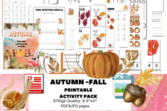 Download AUTUMN -FALL  PRINTABLE ACTIVITY PACK - Print Collection