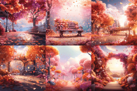 Download Autumn Fall Printable Digital Papers - Print Collection