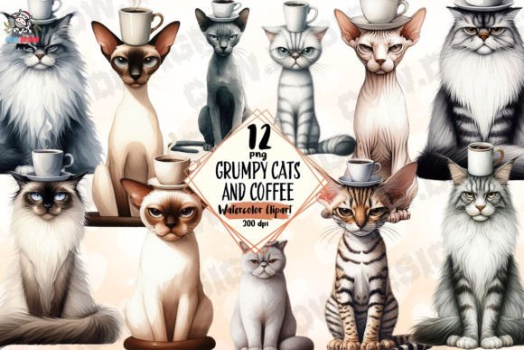 Download Grumpy Cats and Coffee Clipart PNG - Coffee clipart png Collection