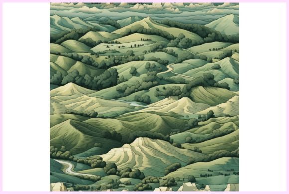 Download Rolling Hills Seamless Pattern - Rolling hills Collection