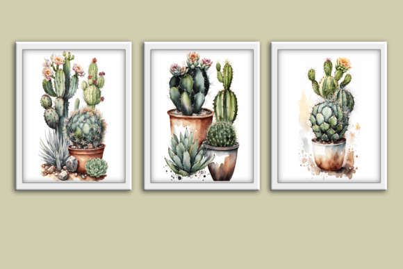 Download Cactus Succulent 3 Gallery Wall Prints - Print Collection
