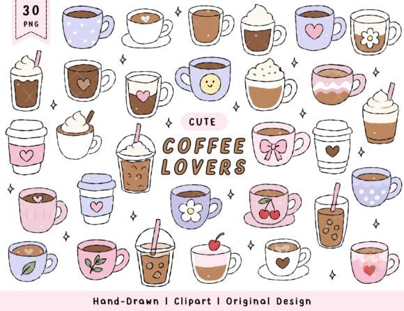 Download Cute Coffee Clipart PNG Coffee Lovers - Coffee clipart png Collection
