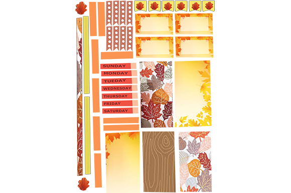 Download Autumn Printable Planner Stickers - Print Collection
