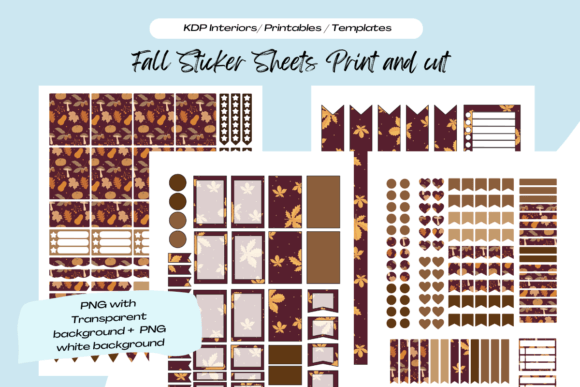Download Fall Printable Planner Sticker Sheets - Print Collection